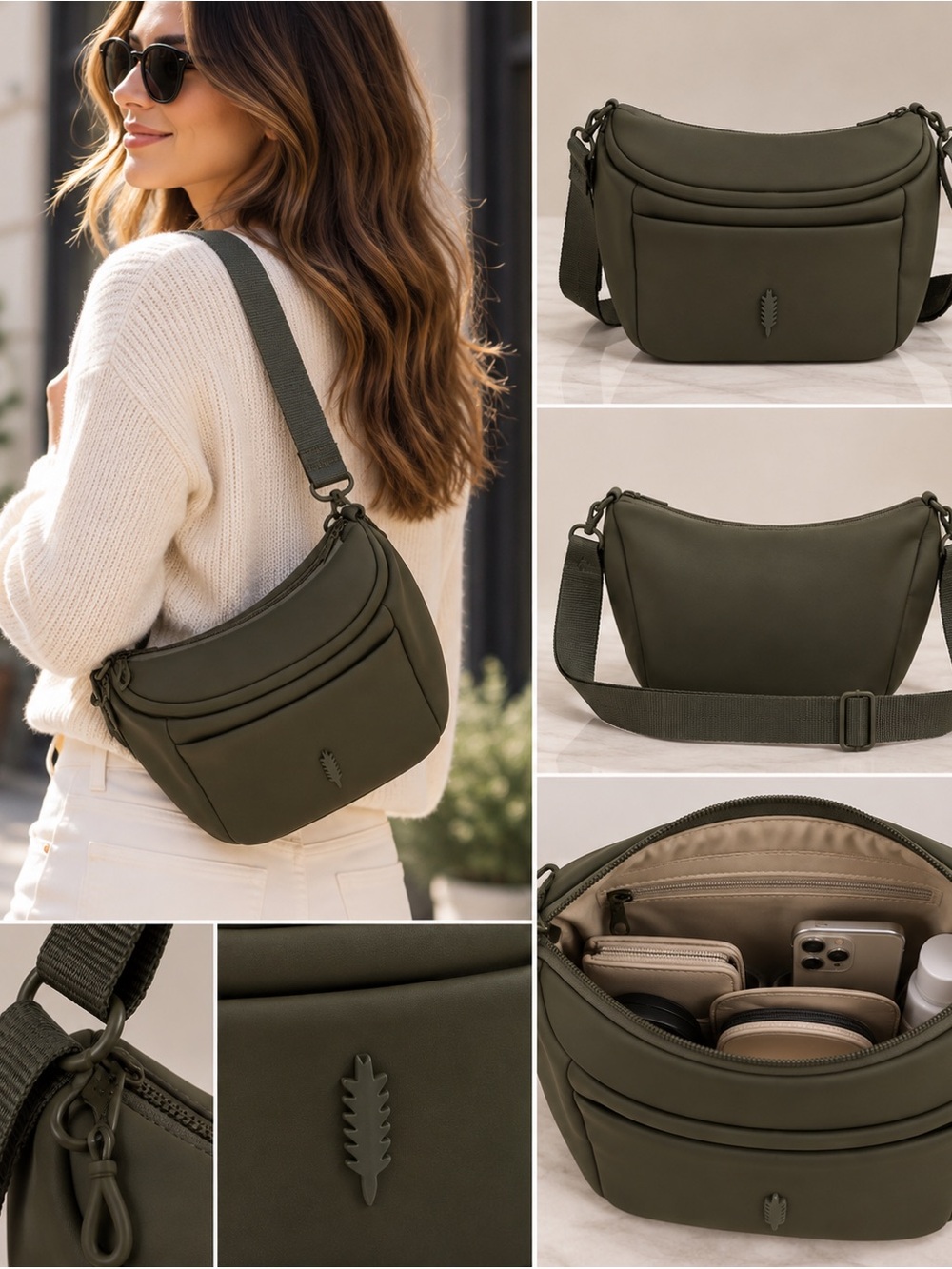Thacker  Bag Crossbody in Green
